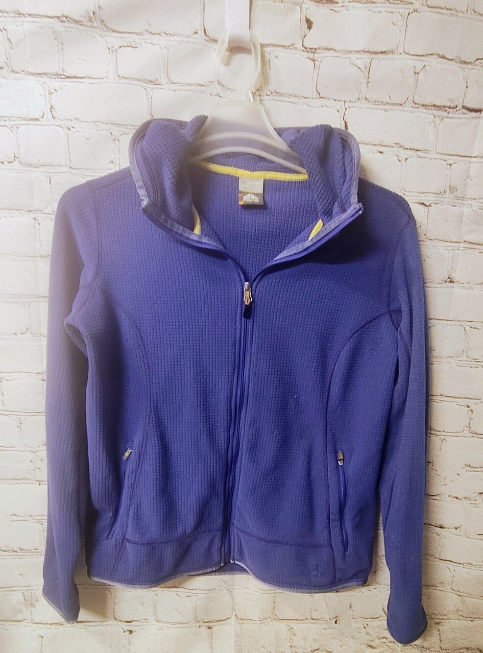 Nike ACG Vintage Women's Therma Fit Waffle Knit Zip Jacket Large Hooded Hiking